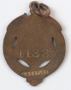 MELBOURNE CRICKET CLUB, membership fobs for 1911-12, 1912-13, 1913-14, 1914-15, 1915-16, 1916-17 and 1918-19, (7). - 2