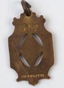 MELBOURNE CRICKET CLUB, membership fobs for 1911-12, 1912-13, 1913-14, 1914-15, 1915-16, 1916-17 and 1918-19, (7). - 7