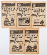 "THE FOOTBALL RECORD": Special editions for the 1948 1st Semi-Final, Collingwood v Footscray, ; 2nd Semi-Final, Essendon v Melbourne;  Preliminary Final,  Melbourne v Collingwood; the Grand Final, Essendon v Melbourne; and the Grand Final Replay Essendon - 2