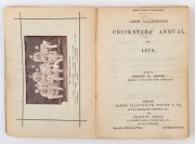 1878 THE AUSTRALIAN TEAM TO ENGLAND & NORTH AMERICA: original photographic plate (6 x 9cm, small corner fault), mounted to frontispiece of 1879 edition of 'James Lillywhite's Cricketers' Annual'; the annual in fair condition. - 2