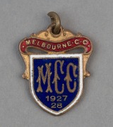 MELBOURNE CRICKET CLUB, membership fobs for 1920-21, 1922-23, 1923-24 & 1927-28, (4). - 8