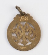 MELBOURNE CRICKET CLUB, membership fobs for 1903-04 (#768), 1904-05 (#677) & 1906-07 (#207); all made by Stokes and all low numbers., (3). - 3