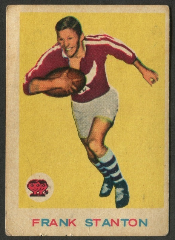 SCANLENS 1964 (SECOND SERIES): Card #4 Frank Stanton, Manly Sea Eagles  [1/33]; spotting reverse, Good condition overall.