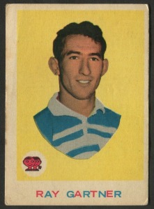 SCANLENS 1964 (SECOND SERIES): Card #7 Ray Gartner, Canterbury Bulldogs [1/33]; G/VG.