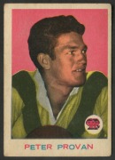 SCANLENS 1964 (SECOND SERIES): Card #16 Peter Provan, Balmain Tigers [1/33]; G/VG.