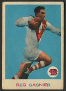 SCANLENS 1964 (SECOND SERIES): Card #21 Reg Gasnier, St George Dragons [1/33]; Good condition