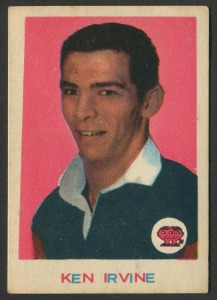 SCANLENS 1964 (SECOND SERIES): Card #23 Ken Irvine, North Sydney Bears [1/33]; G/VG.