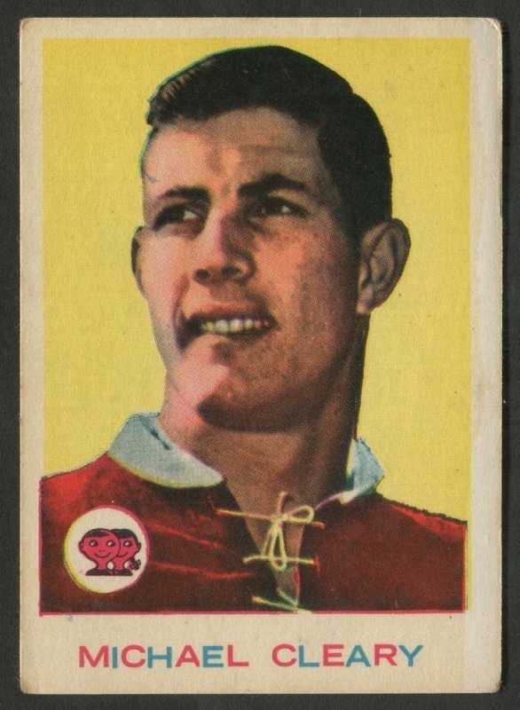 SCANLENS 1964 (SECOND SERIES): Card #24 Michael Cleary, South Sydney Rabbitohs [1/33]; G/VG.