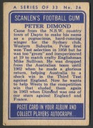 SCANLENS 1964 (SECOND SERIES): Card #26 Peter Dimond, Western Suburbs Magpies [1/33]; G/VG. - 2