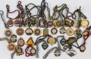 1950-60s&nbsp; ENAMELLED MEMBERSHIP BADGES: with Geelong Racing Club (17), Victorian Jockey Association (3),&nbsp; Victorian Racecourse Trainer's Asociation (6),&nbsp;Colac Turf Club (5), and singles for Sale Turf Club and&nbsp;Warrnambool Turf Club; some duplication.&nbsp;(33)
