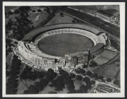 MELBOURNE OLYMPICS - MELBOURNE CRICKET GROUND: Press Agency photographs one dated July 1956&nbsp;showing construction work to the Main Stand, to increase spectator capacity to 110,000 for the opening ceremony held on November 22, a second taken in September sh - 2