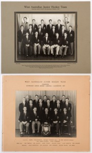 GRAHAM MCKENZIE COLLECTION - 1956 W.A. SCHOOLBOYS HOCKEY CAPTAIN: team photographs of the West Australia Hockey Team at the Australian Junior Hockey Championships at Brisbane (1956) or at Launceston (1957) where they were Champions of the Australian Juni