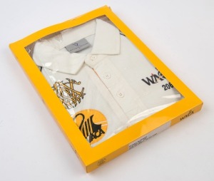 GRAHAM MCKENZIE COLLECTION - WESTERN AUSTRALIA'S 206th 1ST CLASS PLAYER: Western Australian Cricket Association commemorative shirt (in box) acknowledging Graham McKenzie as the 206th player to play for Western Australia. As new.