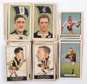 1933 ALLENS&nbsp;FOOTBALLERS&nbsp;(CLUB FLAGS) [28/72]&nbsp;also1933 Carreras (Standard Cigarettes) Bob Mirams&nbsp;'Caricatures', complete set [26/72];&nbsp;few others&nbsp;including Carreras Personality Series No.94 Haydn Bunton; condition Poor to Good. Inspection advised. (65)