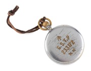 JAEGER-LECOULTRE&nbsp;WW1 period pocket watch with black dial and steel case, reverse engraved&nbsp;"G.S.T.P.233172 XX" with broad arrow mark, ​​​​​​​6.5cm high including crown - 2