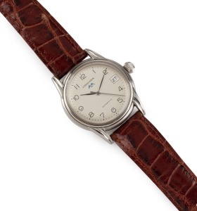 LONGINES stainless steel cased vintage wristwatch, automatic movement with Arabic numerals and date window, 3.8cm wide including crown
