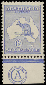 6d Ultramarine (Plate 2) CA Monogram from the left pane, MUH and magnificent in every respect. Exceptional. BW:18(2)za - $6000 (but unpriced MUH).