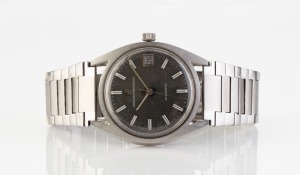 GIRARD PERREGEAUX "GYROMATIC" steel cased wristwatch with baton numerals, date window and original bracelet and buckle, 3.7cm wide including crown
