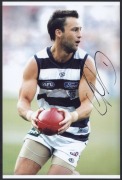 GEELONG - SIGNED PLAYER PHOTOS: selection including Joel Selwood, Jimmy Bartel & Matthew Scarlett,; various sizes, largest 20x30cm, generally very good condition. (7) - 2