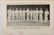 1932-33 BODYLINE TOUR: "International Cricket, England v Australia; Souvenir of visit of M.C.C. Team; Third Test Match, Played at Adelaide", scarce programme published by R.M.Osborne (Adelaide, 1933); some blemishes, good condition overall. - 2