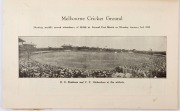 1932-33 BODYLINE TOUR: "International Cricket, England v Australia; Souvenir of visit of M.C.C. Team; Third Test Match, Played at Adelaide", scarce programme published by R.M.Osborne (Adelaide, 1933); some blemishes, good condition overall. - 3