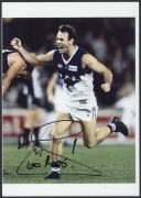 NORTH MELBOURNE - SIGNED PLAYER PHOTOS: selection including Malcolm Blight, Wayne Carey, Brent Harvey & Daniel Wells; various sizes, largest 20x30cm, generally very good condition. (8) - 3