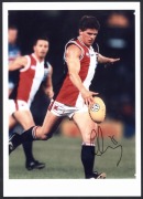 ST KILDA - SIGNED PLAYER PHOTOS: selection including Fraser Gehrig, Robert Harvey, Stephen Milne, Nick Dal Santo & Nick Riewoldt;&nbsp;various sizes, largest 20x30cm, generally very good condition.&nbsp;(10) - 2
