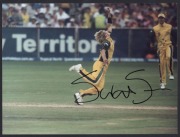 PLAYER SIGNED&nbsp;COLOUR PHOTOS: including Australians Rod Marsh, Adam Gilchrist (20x25cm) & Shane Watson; also&nbsp;John Emburey (England); various sizes generally very good condition.(7) - 3