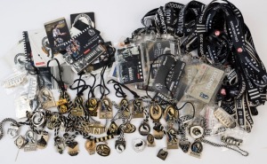 COLLINGWOOD - MEMBERSHIP/SOCIAL CLUB BADGES: incomplete run of 1977-2018 membership badges, comprising 1977, 1979 & 1980, 1982 to 1989, 1999 & 2001; then social club badges for 2003 to 2016 & 2018; also '10 Years', '15 Years', '45 Years' & '50 Years' long term membership badges and 1984 'Premiership/84 Club' badge; plus quantity of 2000s era membership cards mostly 'Legends' concession types; many items with lanyards, some duplication including 1980s badges. (80+ items)