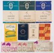 1956 MELBOURNE: range of items including Athletic programmes&nbsp;for 27th, 28th & 29th of November, Bank of New South Wales Olympic Mini-Diary, Olympic Games 'Results & Records (pub. Olympic Tyre & Rubber Co.), Kodak&nbsp; 'Olympic Games,1956' photo wallet, Main S