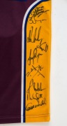 BRISBANE BRONCOS: c.2003 No '18' Ergon Ennergy sponsored&nbsp;&nbsp;guernsey with 18 signatures including Shane Webcke, Ben Ikin, Corey Parker, Casey McGuire & Scott Prince.&nbsp; - 3