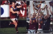 BRISBANE LIONS/FITZROY - SIGNED PLAYER PHOTOS: selection including Kevin Murray, Michael Voss, Jonathan Brown & Daniel Rich; various sizes, largest 20x30cm, generally very good condition. (8) - 2