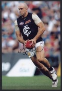 CARLTON - SIGNED PLAYER PHOTOS: selection including Brendan Fevola, Chris Judd, Brad Fisher & Eddie Betts; various sizes, largest 20x30cm, generally very good condition. (11) - 2