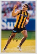 AFL/VFL&nbsp;-&nbsp;PLAYER SIGNED COLOUR PRINTS: mostly action images (46x31cm) of Bobby Skilton (South Melbourne), Paul Roos&nbsp;(Sydney Swans coach, image showing him raising the 2005 AFL Premiership Cup), Warren Tredrea (Port Adelaide), Alistair Lynch (Brisbane, ima - 4