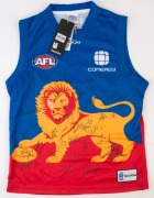BRISBANE: KooGa&nbsp;away team&nbsp;guernsey&nbsp;(size L), signed by numerous 2012 squad members including Michael Voss (coach), Simon Black, Daniel Bradshaw & Jonathan Brown.