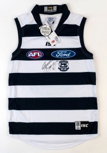 GEELONG: ISC guernsey (size L), signed on the front by Joel Selwood. 