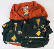 AUSTRALIAN PLAYER AUTOGRAPHED SPORTSWEAR: comprising Adam Gilchrist on Australian ODI cricket shirt, Mike Hussey on Australian ODI cricket shirt plus Dennis Lillee on waterproof jacket endorsed by Lillee. (3 items)