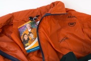 AUSTRALIAN PLAYER AUTOGRAPHED SPORTSWEAR: comprising Adam Gilchrist on Australian ODI cricket shirt, Mike Hussey on Australian ODI cricket shirt plus Dennis Lillee on waterproof jacket endorsed by Lillee. (3 items) - 2