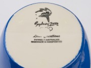 THE SYDNEY OLYMPIC FEDERATION&nbsp;ARCHIVES - CERAMICS: 'Lush Creations' Sydney 2000 handmade and hand painted&nbsp;commemorative vase (28cm high) and bowl (38cm wide); as new. (2 items) - 2
