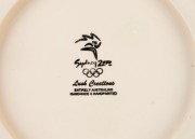 THE SYDNEY OLYMPIC FEDERATION&nbsp;ARCHIVES - CERAMICS: 'Lush Creations' Sydney 2000 handmade and hand painted&nbsp;commemorative vase (28cm high) and bowl (38cm wide); as new. (2 items) - 2