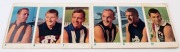 1964, 1965 & 1966 MOBIL 'VFL' Photo Cards: 1964 complete [40], 1965 [39/40, ex card #3], 1966 complete [40, some cards abrased/damaged],&nbsp;all are glued down into Mobil albums; Poor to Fair/Good. (3 albums) - 3