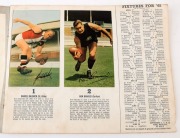 1964, 1965 & 1966 MOBIL 'VFL' Photo Cards: 1964 complete [40], 1965 [39/40, ex card #3], 1966 complete [40, some cards abrased/damaged],&nbsp;all are glued down into Mobil albums; Poor to Fair/Good. (3 albums) - 4