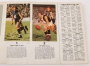 1964, 1965 & 1966 MOBIL 'VFL' Photo Cards: 1964 complete [40], 1965 [39/40, ex card #3], 1966 complete [40, some cards abrased/damaged],&nbsp;all are glued down into Mobil albums; Poor to Fair/Good. (3 albums) - 6