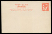 QUEENSLAND - Postal Stationery : POSTAL CARDS: 1911 1d Four Corners stamp design, with admonition in italics 'The Address only to be written on this side' added as the Fourth Line of Heading, on white stock, two examples, one unused and the other postally - 2