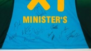 PRIME MINISTERS XI team shirt (size S), signed - 2