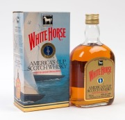 AMERICA'S CUP SCOTCH WHISKY "Limited Edition Special Blend by White Horse", released in 1987 in Perth, Australia. Housed in original box.