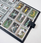 COLLECTOR CARDS: Selection in album with 2011 "Australian Test Cricket Captains" set of 43 cards with facsimile signatures, being a limited edition numbered #234 of 700 sets produced;  also 2002-03 ACB Platinum Series complete set of 132 cards encompassin