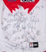 SYDNEY - 2012 PREMIERSHIP YEAR: guernsey&nbsp;(size M), signed by whole of the 2012 squad including&nbsp;Luke Parker, Josh&nbsp;Kennedy, Gary&nbsp;Rohan, Ted Richards & Jude Bolton. - 2