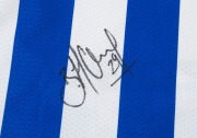 NORTH MELBOURNE: Blades&nbsp;guernsey&nbsp;(size L), signed by Kangaroos legend Brent "Boomer" Harvey. - 2