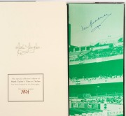 SIGNED LITERATURE: Mark Taylor "Time to Declare" hardbound special collector's edition (with slipcase), numbered #3924 of 10,334 produced, SIGNED BY TAYLOR; also "Cricket in Australia" hardbound (c.1980), limited edition numbered #401 of 1000, SIGNED BY D